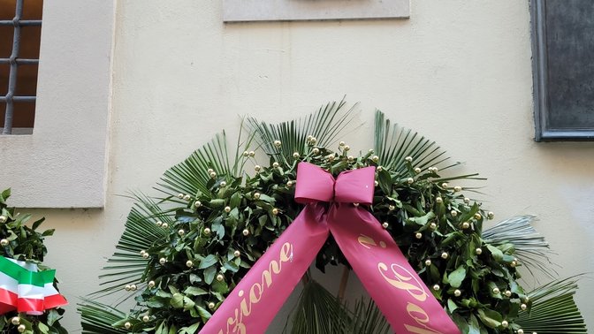 Targa commemorativa di Aldo Moro