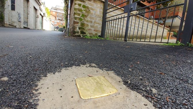 Pietra d'inciampo in memoria di Bernardino Troiani