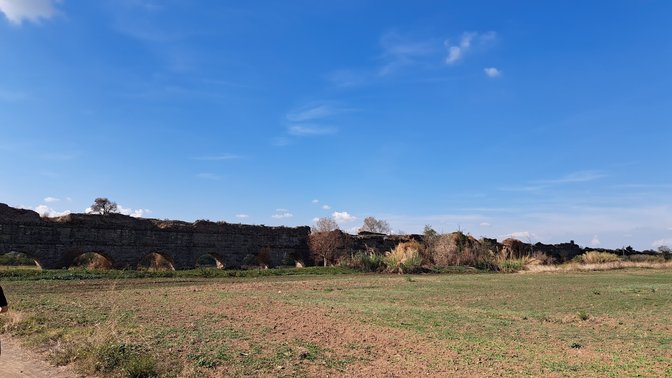 Ancient Roman aqueduct of Villa dei Sette Bassi