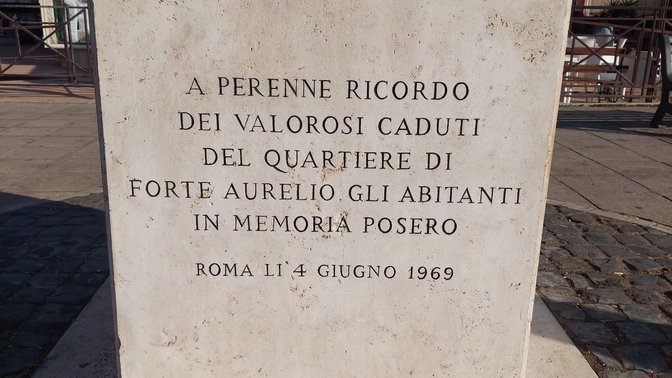Monumento ai caduti del quartiere Aurelio