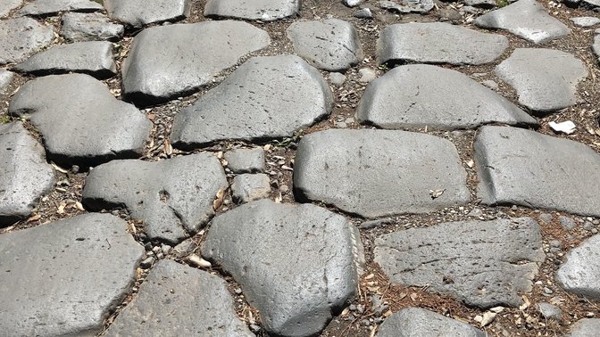Cobbled Pedestrian Appia Antica