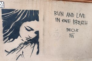 Run and live in one breath (Street Art)