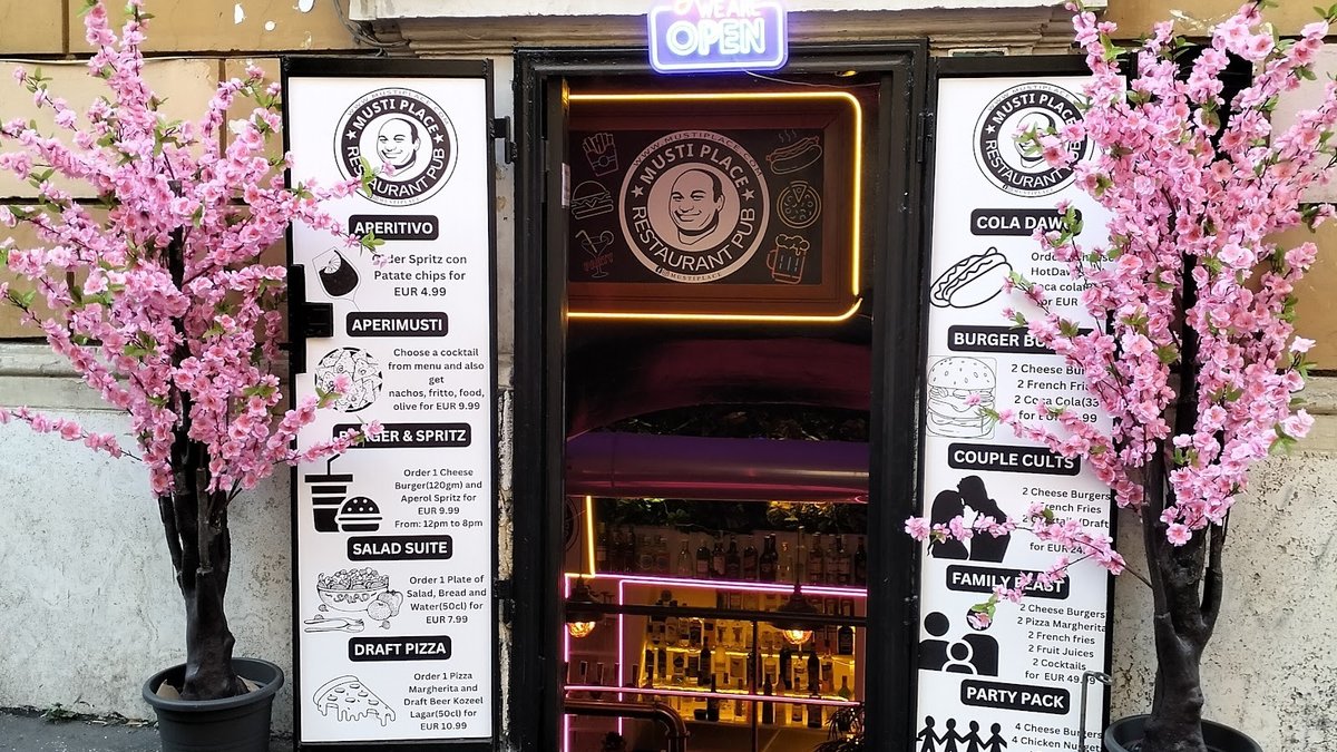Musti place -Cocktail Bar-Event-Burger-Pizza-Musei Vaticani-prati-NFL-NBA