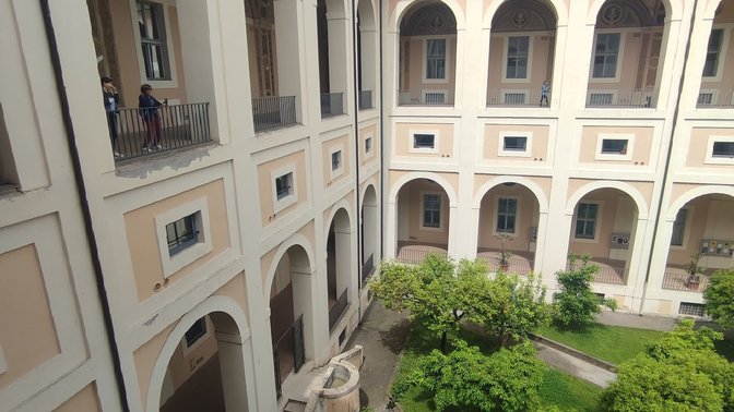 Portico e Cortile degli aranci - Fabbrica di San Michele