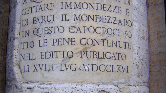 Targa del mondezzaro