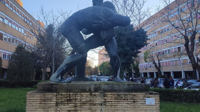 "La lotta" di Amleto Cataldi