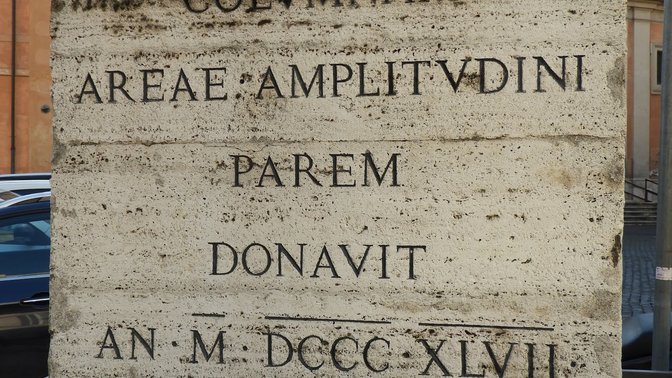 Colonna romana crucifera