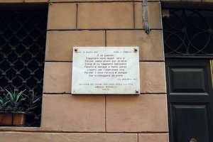 Targa in memoria di Amelia Rosselli