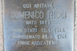 Pietra d\u0027inciampo in memoria di Domenico Ricci