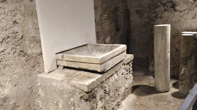 Casa romana del II secolo d.C. sotto il museo
